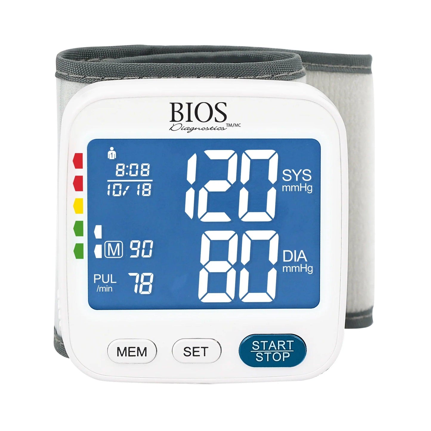 BLOOD PRESSURE MONITOR, WRIST, BIOS W200