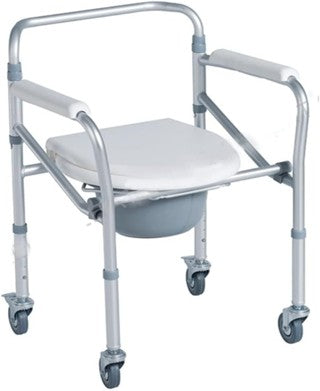 Commode Chair with Wheels