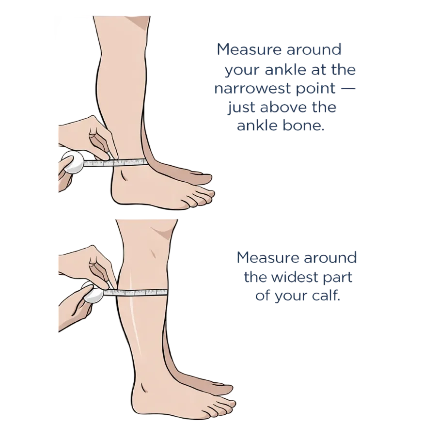 Compression Socks Measurement Guide