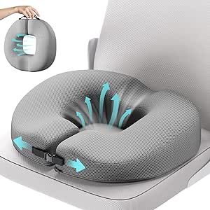 Donut Pillow Seat Cushion Ergonomic