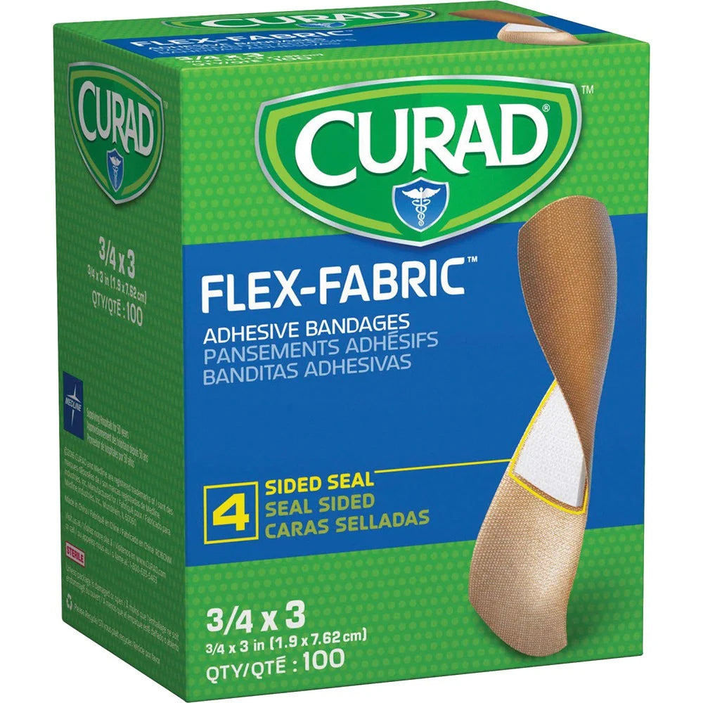 Flex Bandage 3/4”x3” Curad 100 per Box