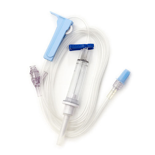 IV Solution Set with Injection Site and Male Luer Adapter and Valve – Clearlink 76"