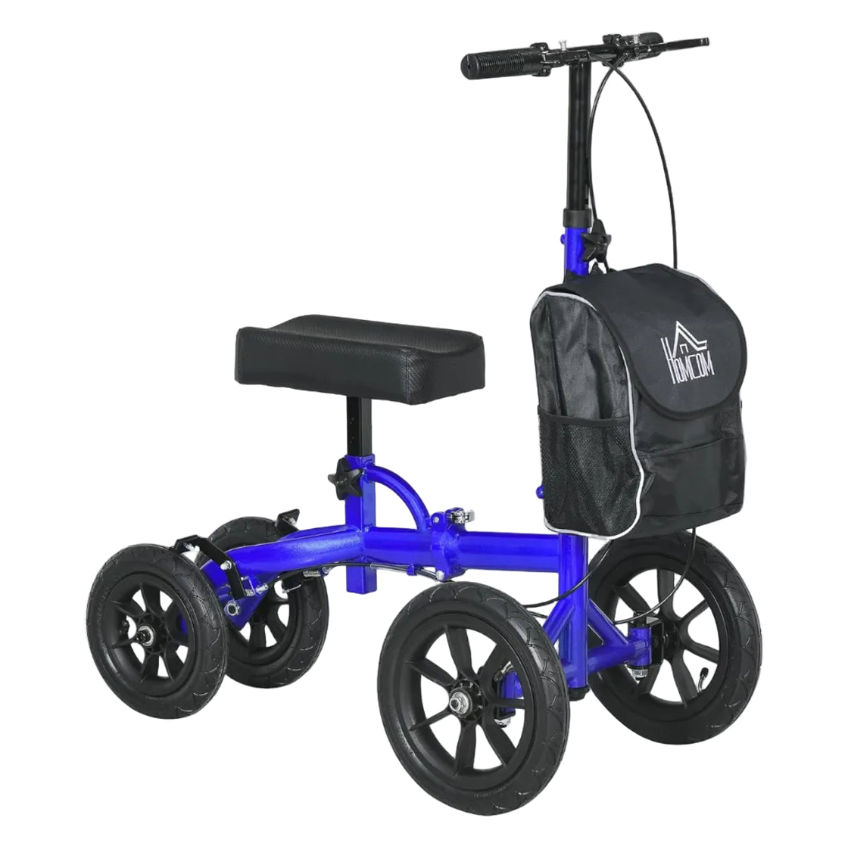 Knee Walker Foldable Steerable Medical 12" Rubber Wheels