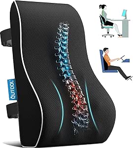 Lumbar Support Back Seat Cushion Memory Foam