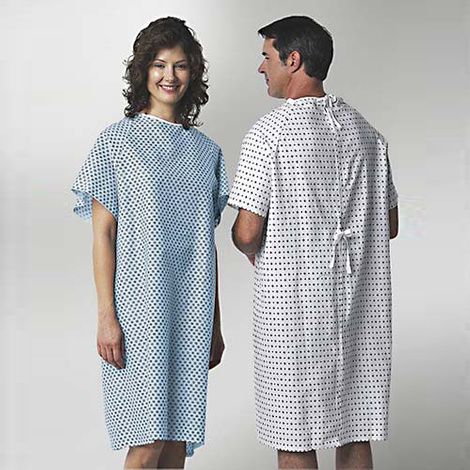 Patient Gown Unisex MDTPG3RSBDEM