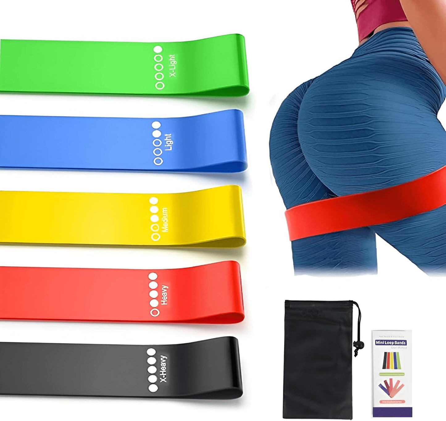 Resistance Bands, Set of 5