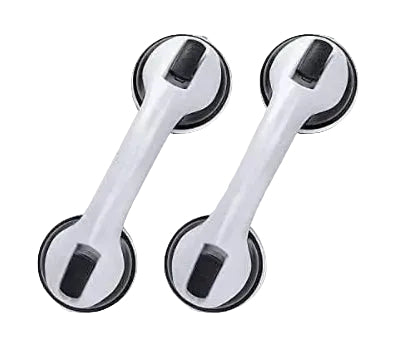 Shower Handle 12" Suction Cup Grab Bar 2 Pack