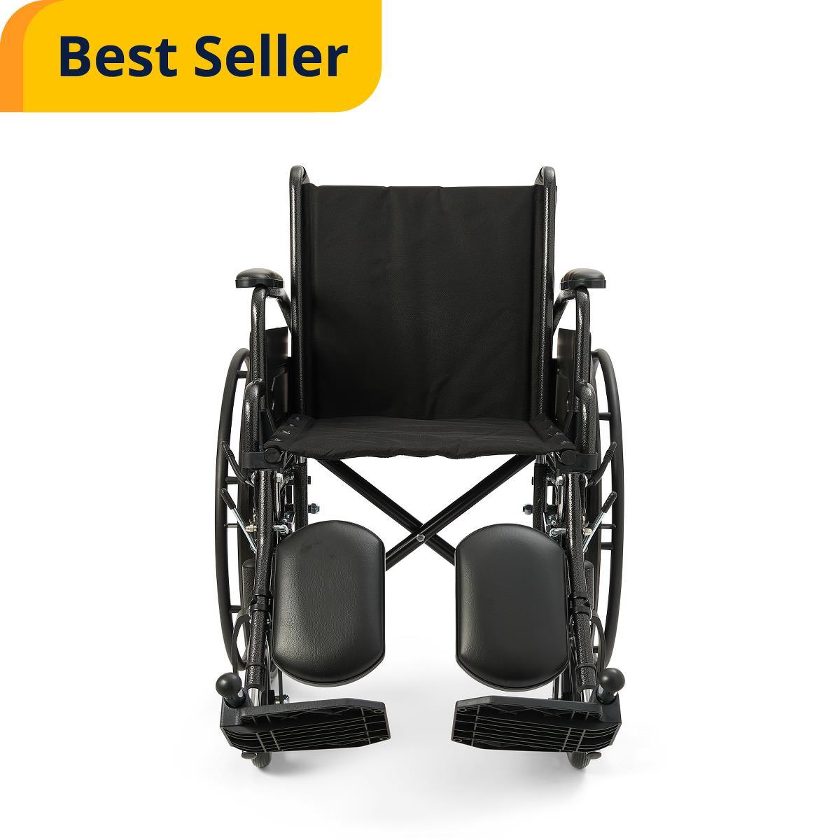Wheelchair 16" K1 NYLON W/DSK ARM & ELV LGRST K1166N22E MEDLINE