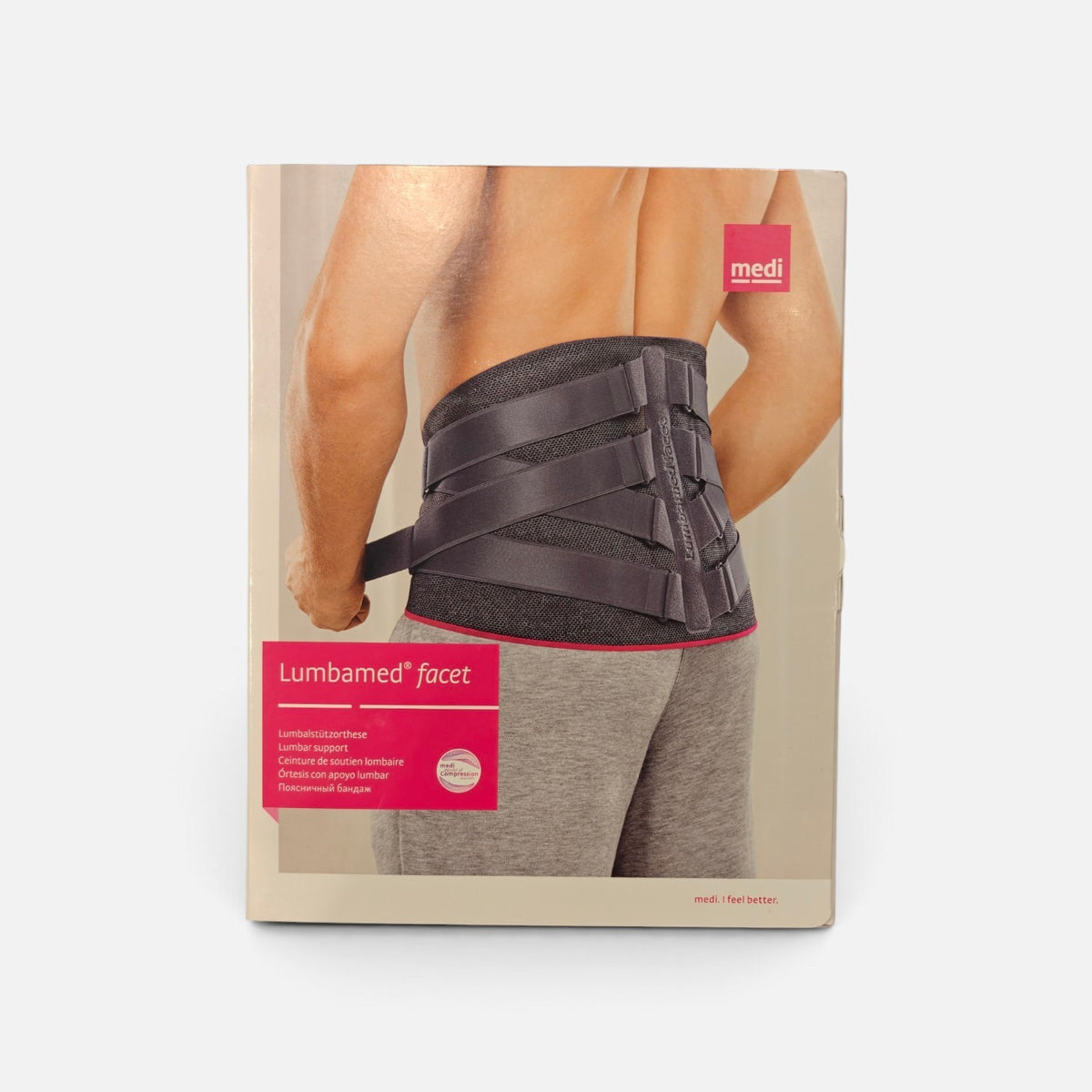 medi Lumbamed Facet lumbar support back brace for facet joint arthritis at Yaletown Medical Supplies Vancouver