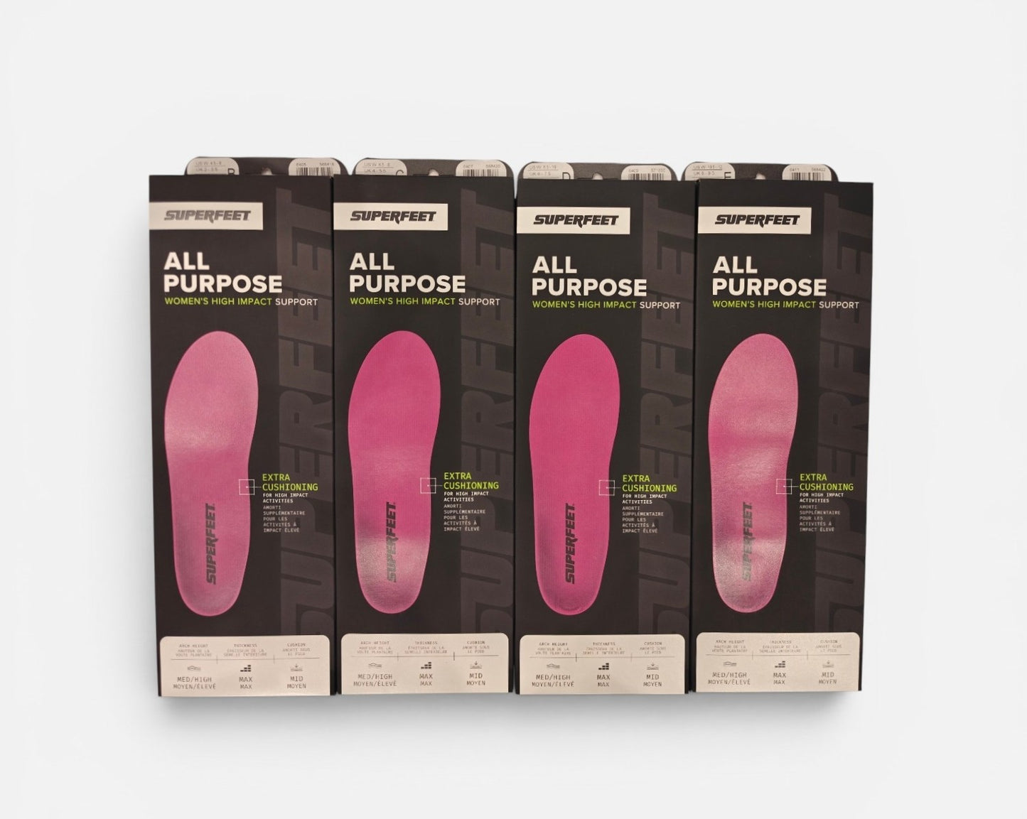 Superfeet BERRY women's high impact insoles for plantar fasciitis at Vancouver