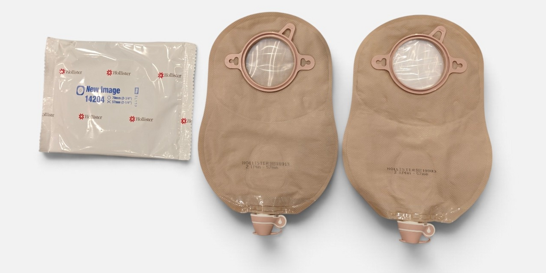 Hollister New Image urostomy pouch and skin barrier at Yaletown Medical Supplies Vancouver