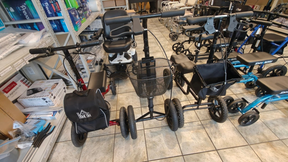 How to use a knee walker safely at Yaletown Medical Supplies Vancouver