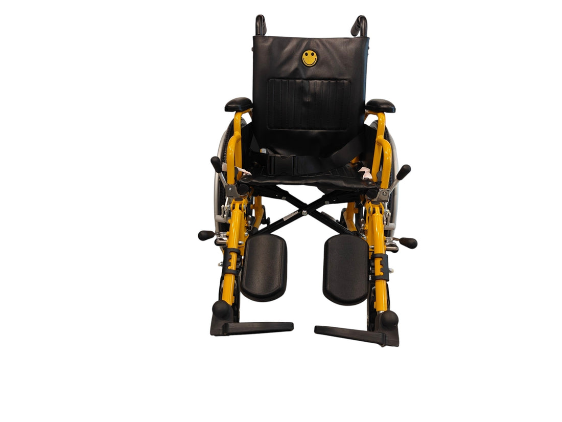 Medline Excel Kidz pediatric wheelchair front view at Yaletown Medical Supplies Vancouver