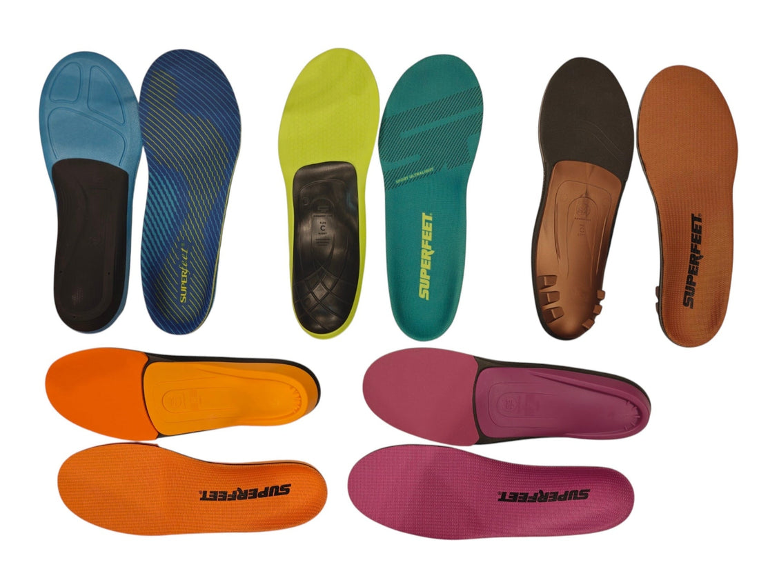 Plantar fasciitis insoles and heel cups from Superfeet and ProFoot at Yaletown Medical Supplies Vancouver
