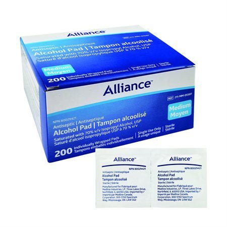 Alcohol Prep Pads Medium Sterile 200 pieces