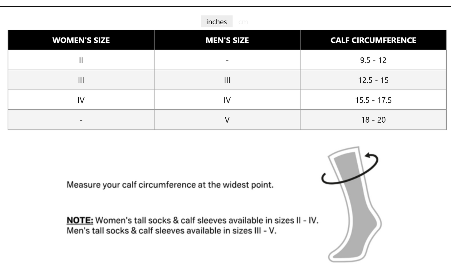 CEP_Flight_Socks_Sizing_Chart