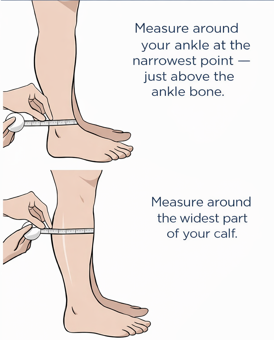 Compression Socks Measurement Guide