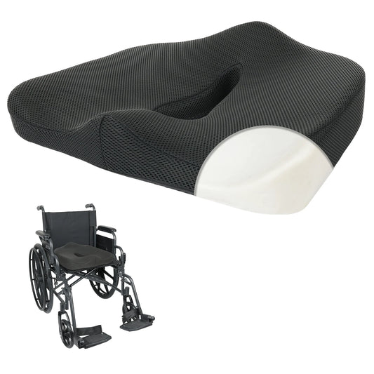 Cushion Coccyx Orthopedic Memory Foam Bios WC104 16"x18"