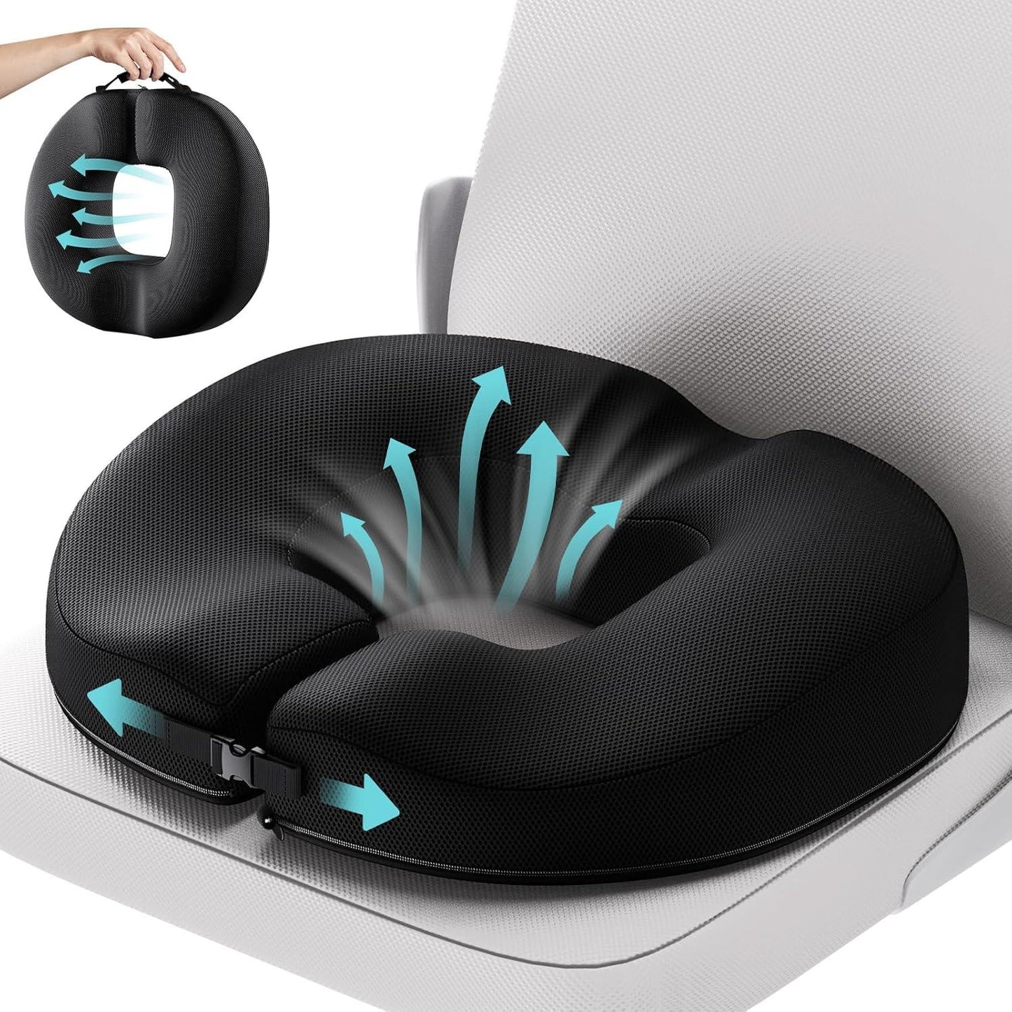 Donut Pillow Seat Cushion Ergonomic