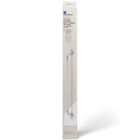 Shower Grab Bar 24" Knurled Chrome 300lb Cap. Medline G5-024CRX1