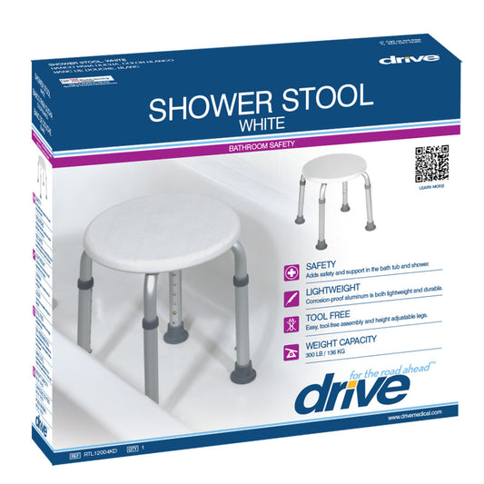 Shower Stool Aluminum 300 lb. Drive RTL12004KD
