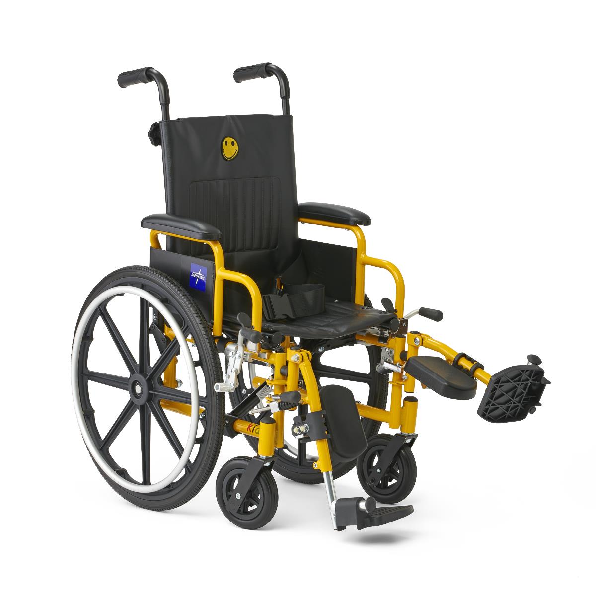 Wheelchair Pediatric Medline Excel Kidz 14" with Elevating Leg Rests MDS806140PD