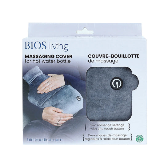 BIOS LF308 massaging hot water bottle with textured cover at Yaletown Medical Supplies Vancouver