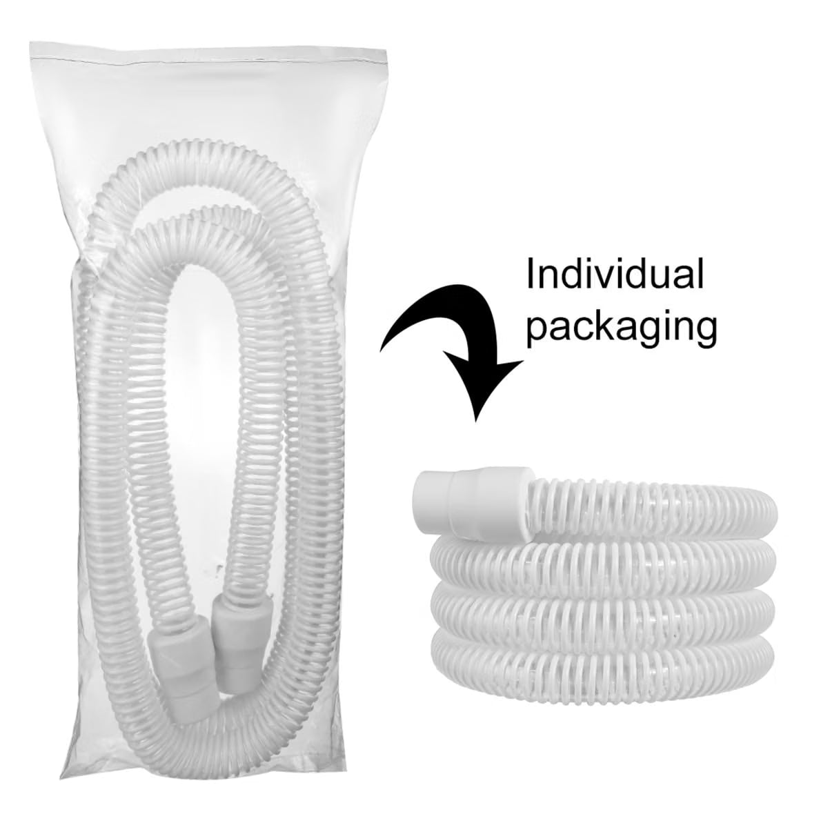 CPAP hose universal tubing 6 feet 19mm standard bore at Yaletown Medical Supplies Vancouver