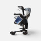Drive Medical Compact Folding Rollator RTL10288BK with 8-inch wheels and seat at Yaletown Medical Supplies Vancouver