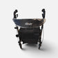 Drive Medical Compact Folding Rollator RTL10288BK with 8-inch wheels and seat at Yaletown Medical Supplies Vancouver