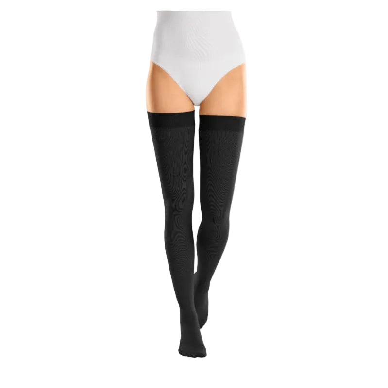 Medi Cotton thigh-high compression stockings 20-30 mmHg soft cotton blend for men and women at Yaletown Medical Supplies Vancouver