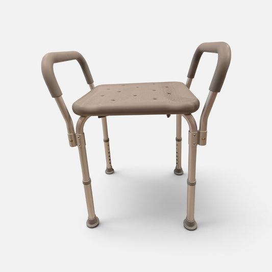 Medline Guardian bath bench with arms, no back, adjustable height (G2-200KHX1) at Yaletown Medical Supplies Vancouver