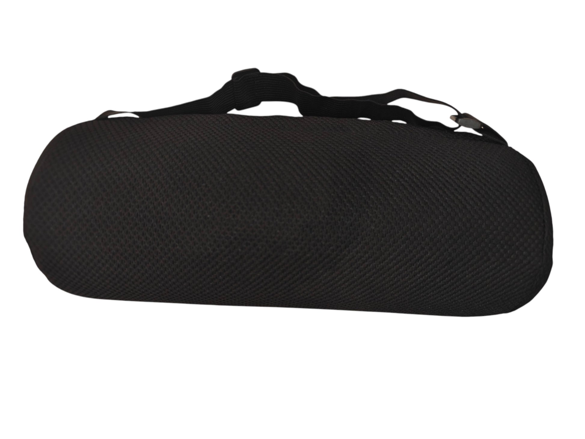 Memory foam lumbar roll pillow with elastic strap for lower back support at Yaletown Medical Supplies Vancouver