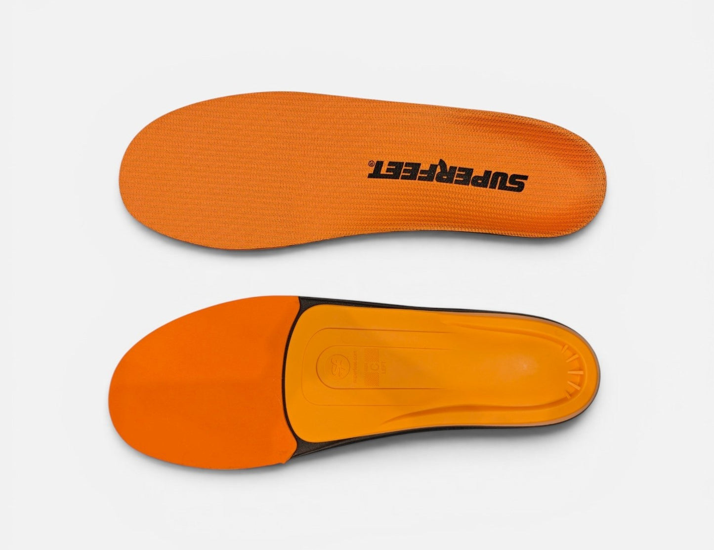 Superfeet ORANGE high impact insoles for plantar fasciitis at Yaletown Medical Supplies Vancouver