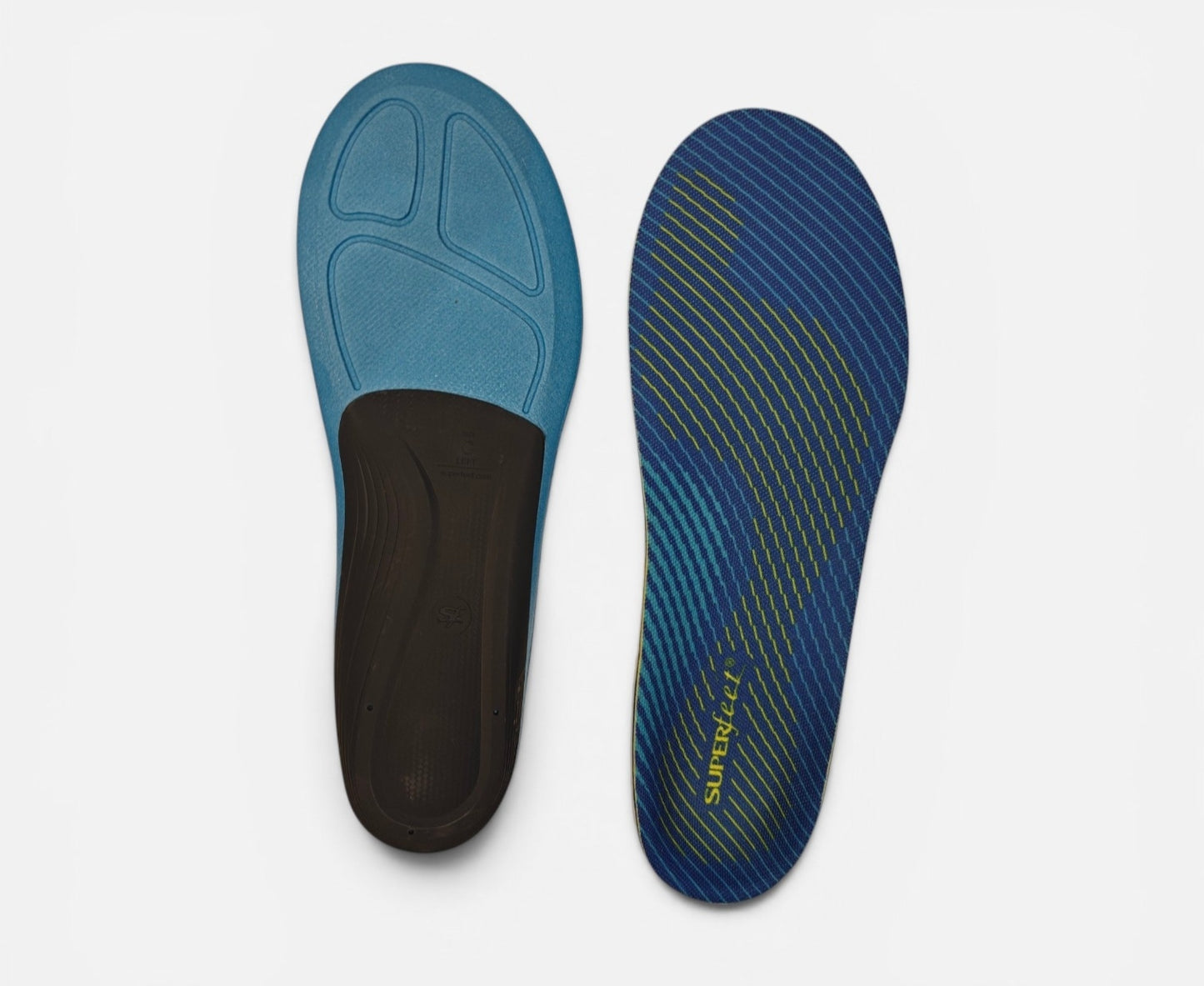 Superfeet Run Support Medium Arch insoles with maximum thickness at Yaletown Medical Supplies Vancouver